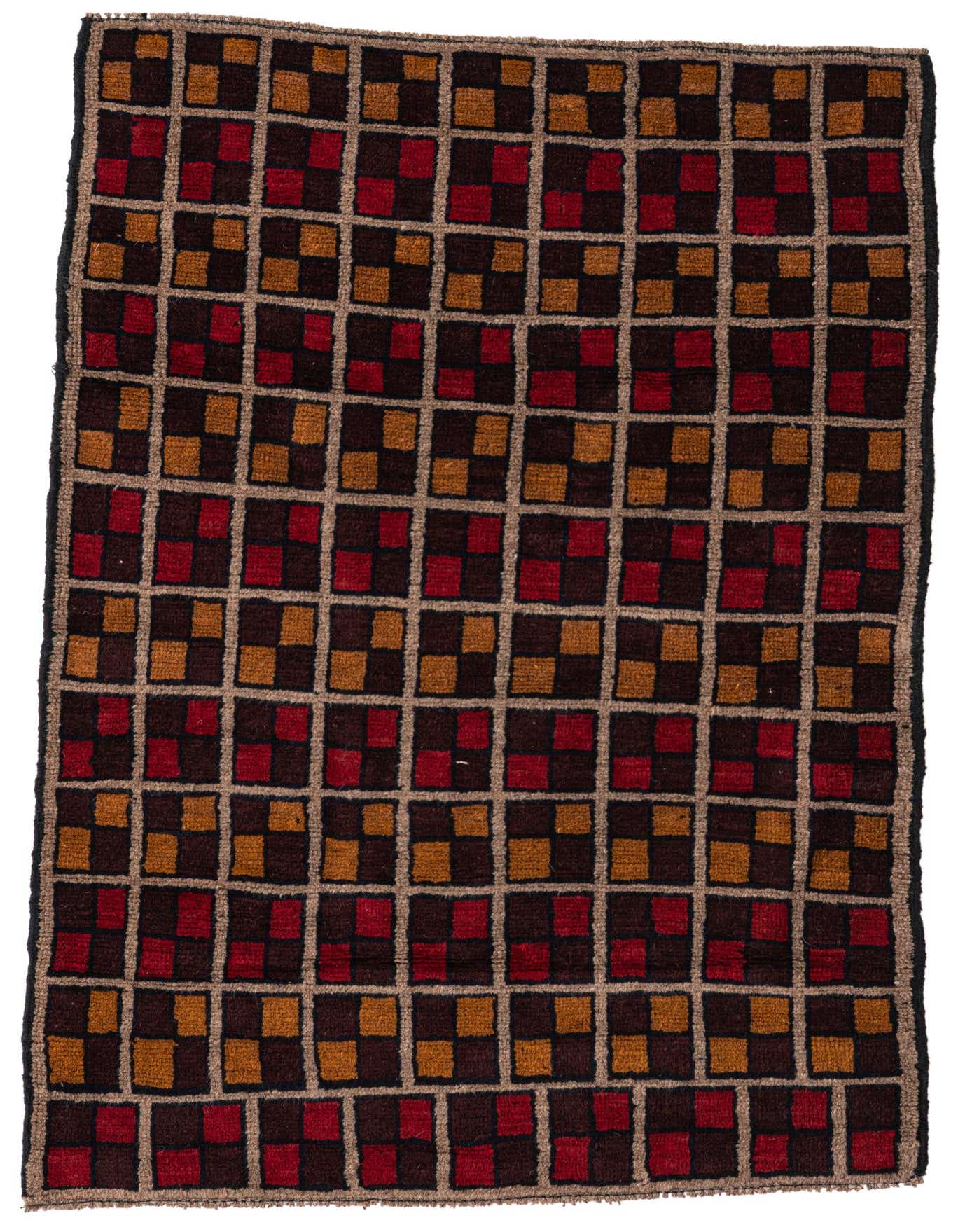 Primary image  3' x 4' 3  Hand Knotted Balouch Persian Wool Rug