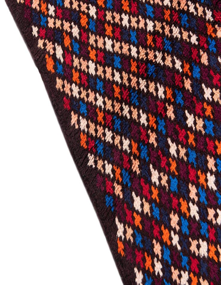 Detail image of  4' x 5' 8  Hand Knotted Balouch Wool Rug