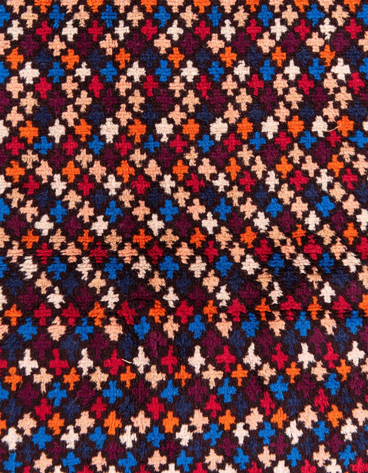 Detail image of  4' x 5' 8  Hand Knotted Balouch Wool Rug