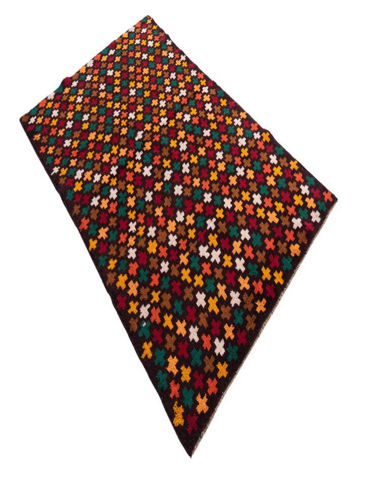 Detail image of  3' 9 x 6' 1  Hand Knotted Balouch Wool Rug