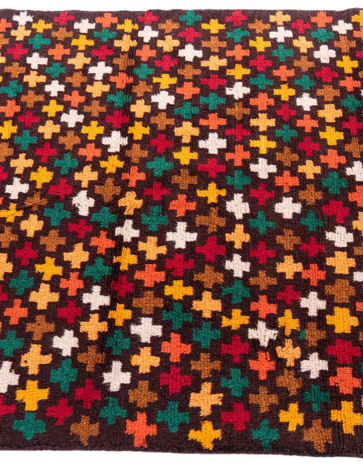 Detail image of  3' 9 x 6' 1  Hand Knotted Balouch Wool Rug