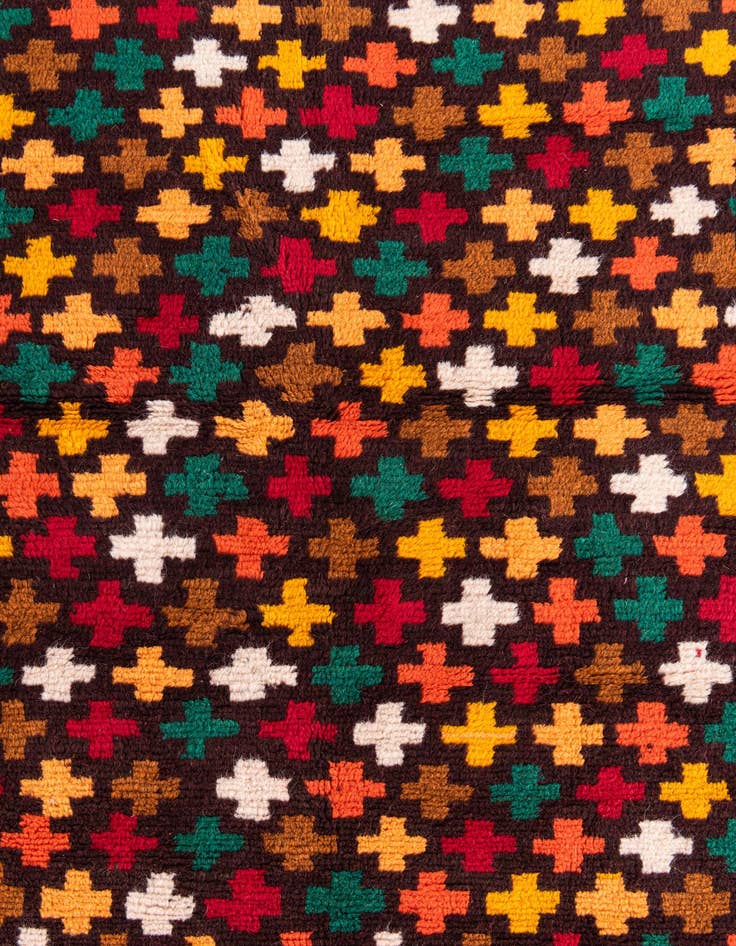 Detail image of  3' 9 x 6' 1  Hand Knotted Balouch Wool Rug