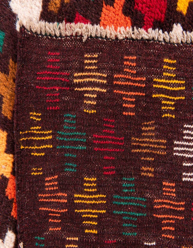 Detail image of  3' 9 x 6' 1  Hand Knotted Balouch Wool Rug