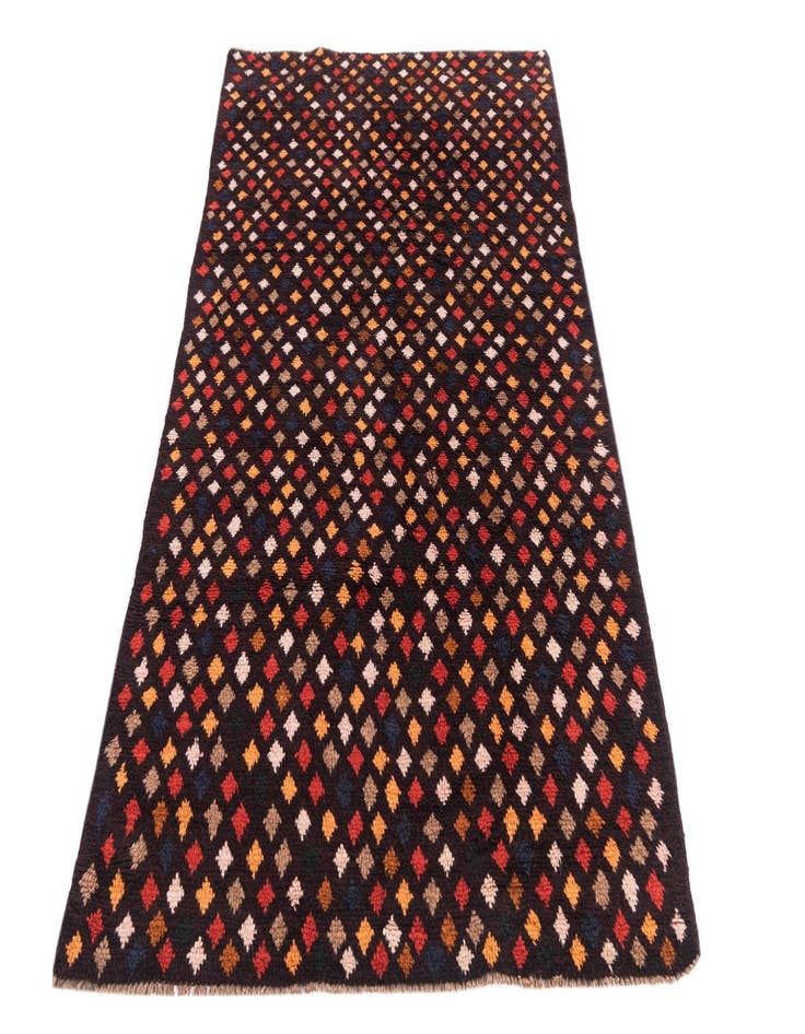 Detail image of  3' 9 x 6' 1  Hand Knotted Balouch Wool Rug