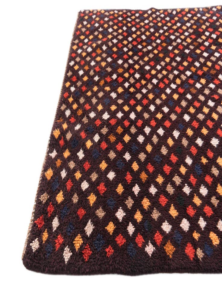 Detail image of  3' 9 x 6' 1  Hand Knotted Balouch Wool Rug