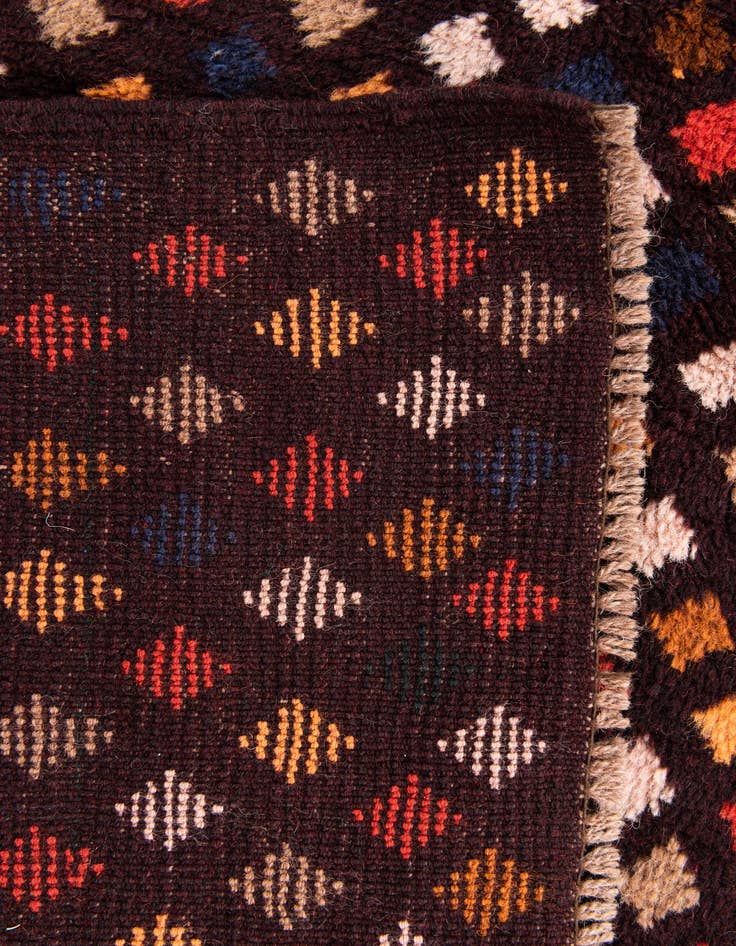 Detail image of  3' 9 x 6' 1  Hand Knotted Balouch Wool Rug