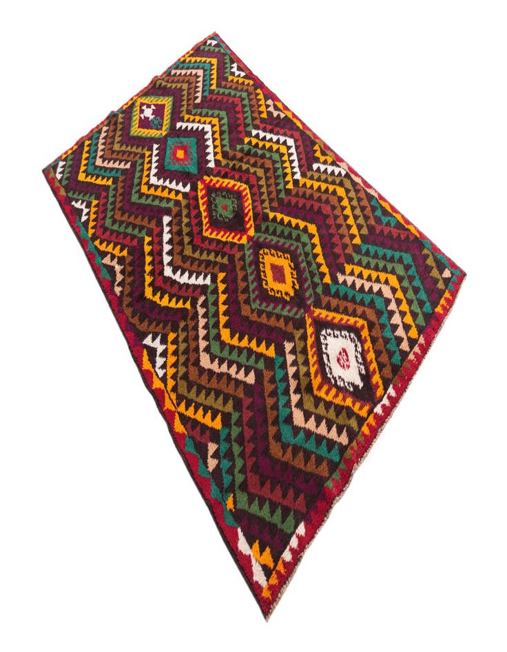 Detail image of  3' 9 x 5' 10  Hand Knotted Balouch Wool Rug