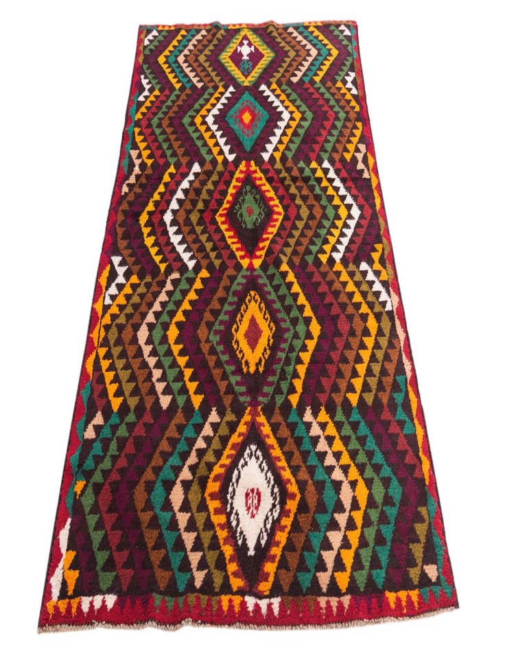 Detail image of  3' 9 x 5' 10  Hand Knotted Balouch Wool Rug