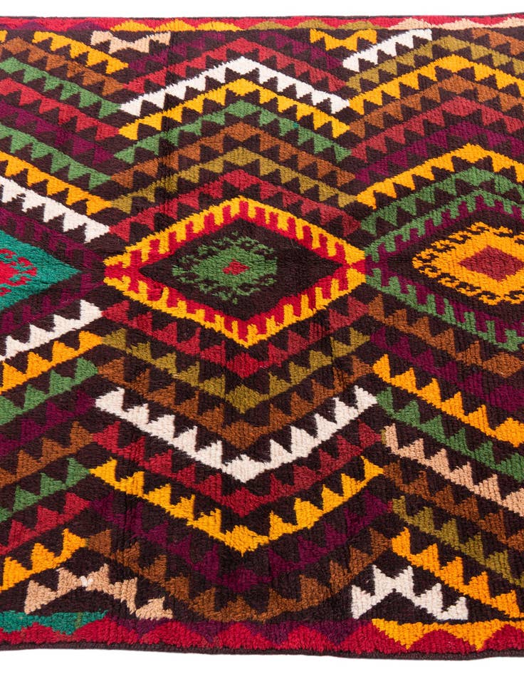 Detail image of  3' 9 x 5' 10  Hand Knotted Balouch Wool Rug