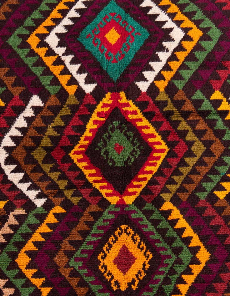 Detail image of  3' 9 x 5' 10  Hand Knotted Balouch Wool Rug