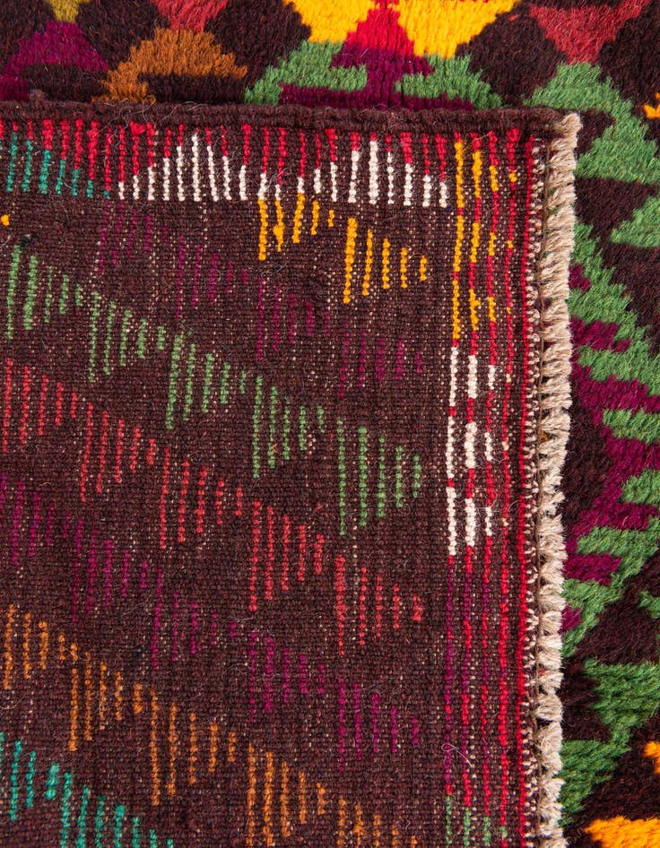 Detail image of  3' 9 x 5' 10  Hand Knotted Balouch Wool Rug