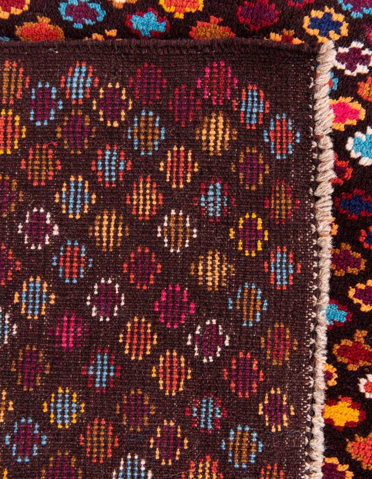 Detail image of  3' 9 x 6'  Hand Knotted Balouch Wool Rug