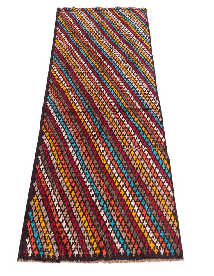 Detail image of  3' x 6'  Hand Knotted Balouch Wool Rug