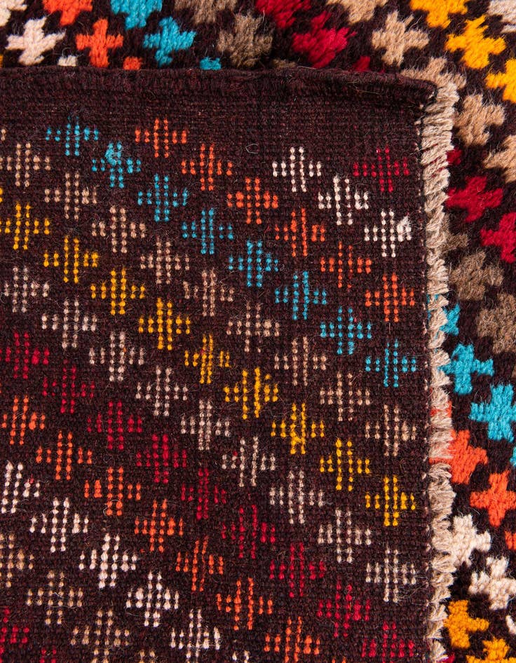 Detail image of  3' x 6'  Hand Knotted Balouch Wool Rug