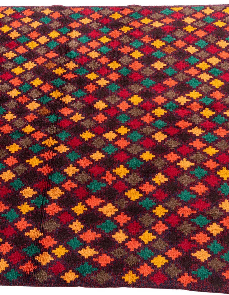 Detail image of  4' x 5' 9  Hand Knotted Balouch Wool Rug