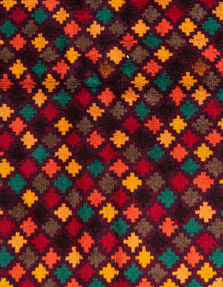 Detail image of  4' x 5' 9  Hand Knotted Balouch Wool Rug