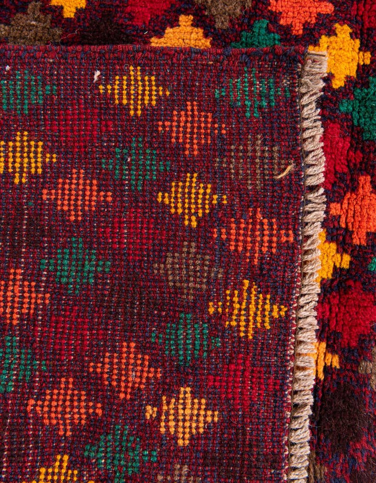 Detail image of  4' x 5' 9  Hand Knotted Balouch Wool Rug