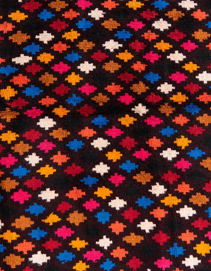 Detail image of  4' x 6'  Hand Knotted Balouch Wool Rug