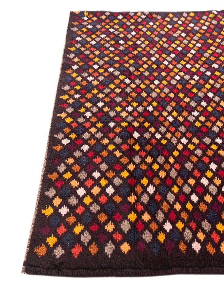 Detail image of  2' 10 x 4' 4  Hand Knotted Balouch Wool Rug