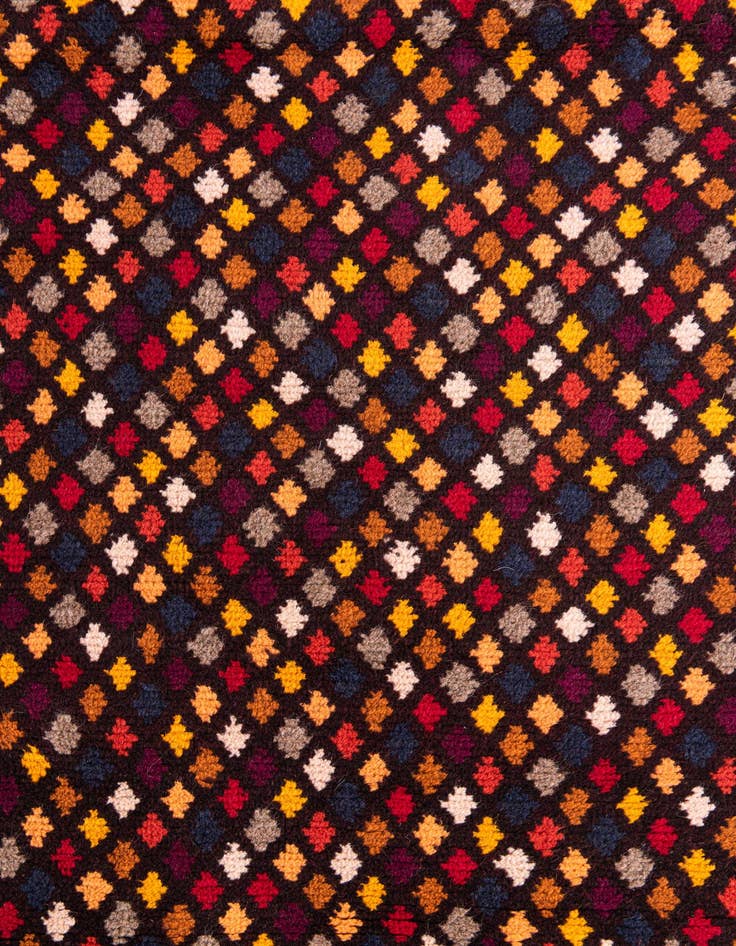 Detail image of  2' 10 x 4' 4  Hand Knotted Balouch Wool Rug