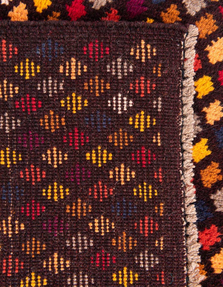 Detail image of  2' 10 x 4' 4  Hand Knotted Balouch Wool Rug