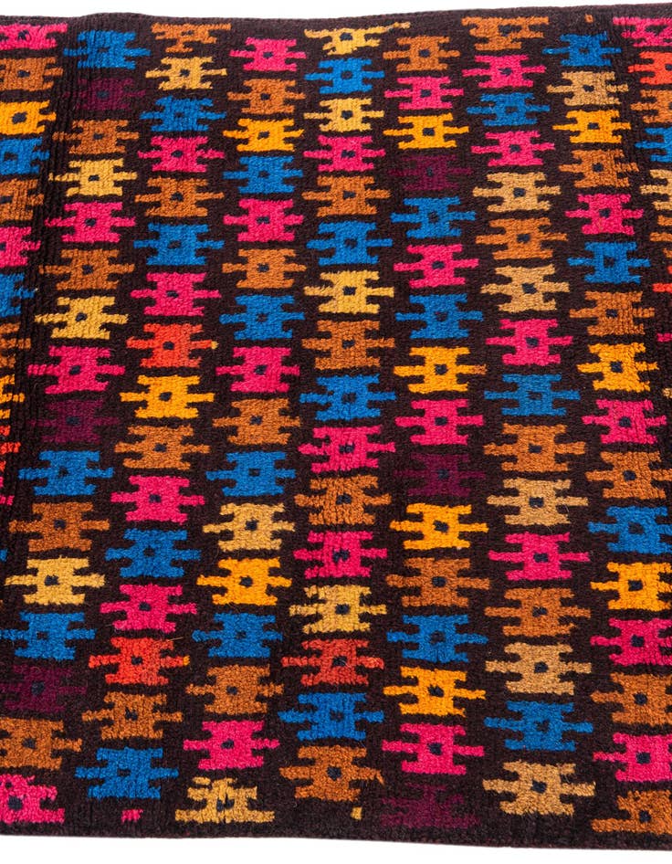 Detail image of  2' 10 x 4' 7  Hand Knotted Balouch Wool Rug