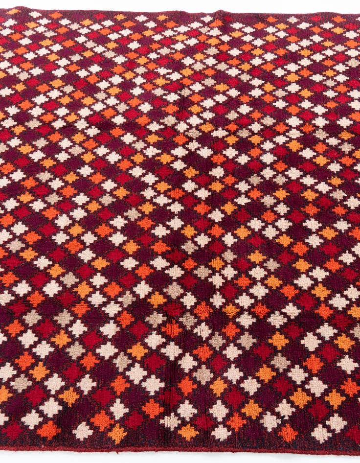 Detail image of  4' 10 x 6' 8  Hand Knotted Balouch Wool Rug