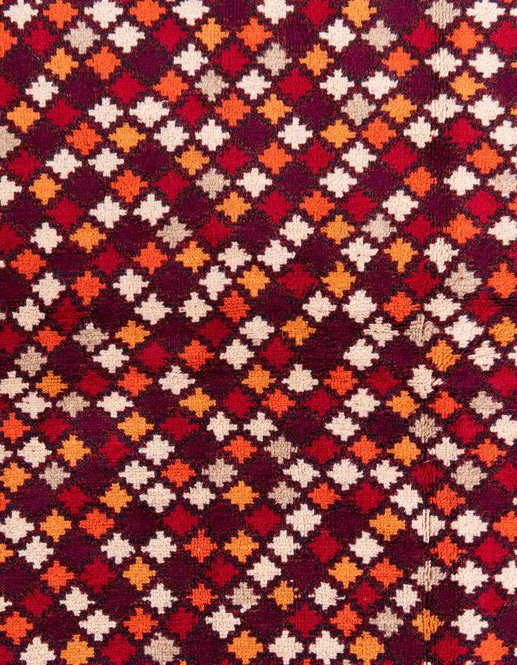 Detail image of  4' 10 x 6' 8  Hand Knotted Balouch Wool Rug