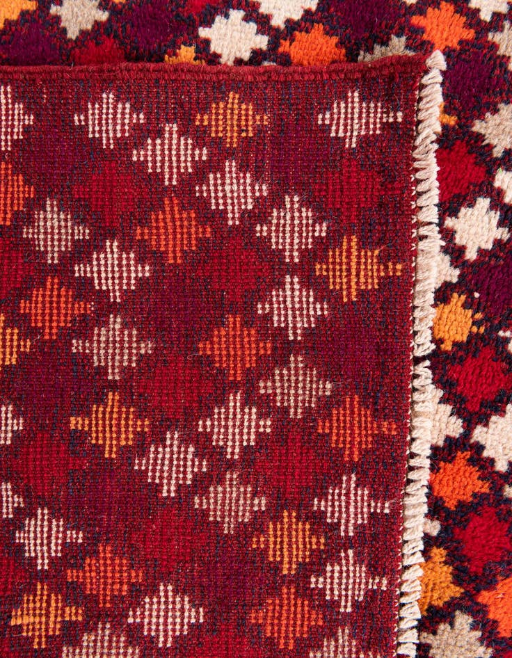 Detail image of  4' 10 x 6' 8  Hand Knotted Balouch Wool Rug