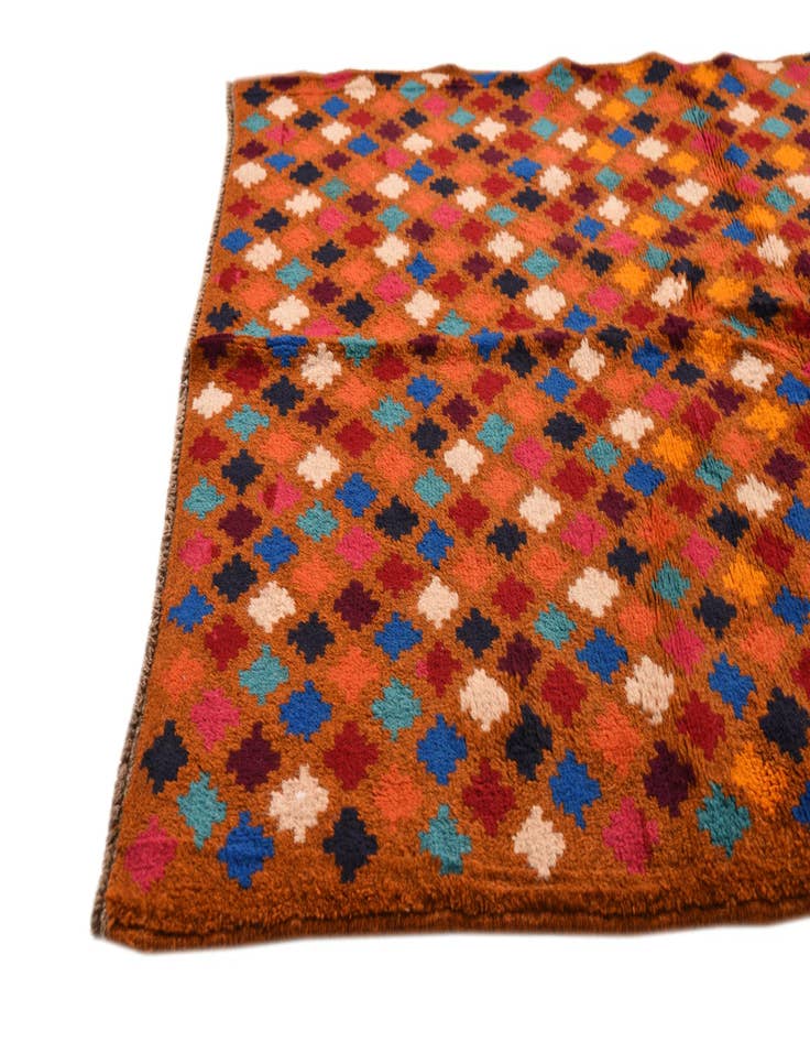 Detail image of  3' 9 x 6'  Hand Knotted Balouch Wool Rug