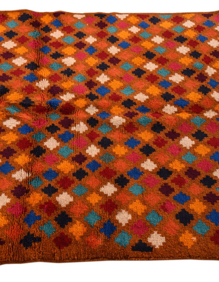 Detail image of  3' 9 x 6'  Hand Knotted Balouch Wool Rug