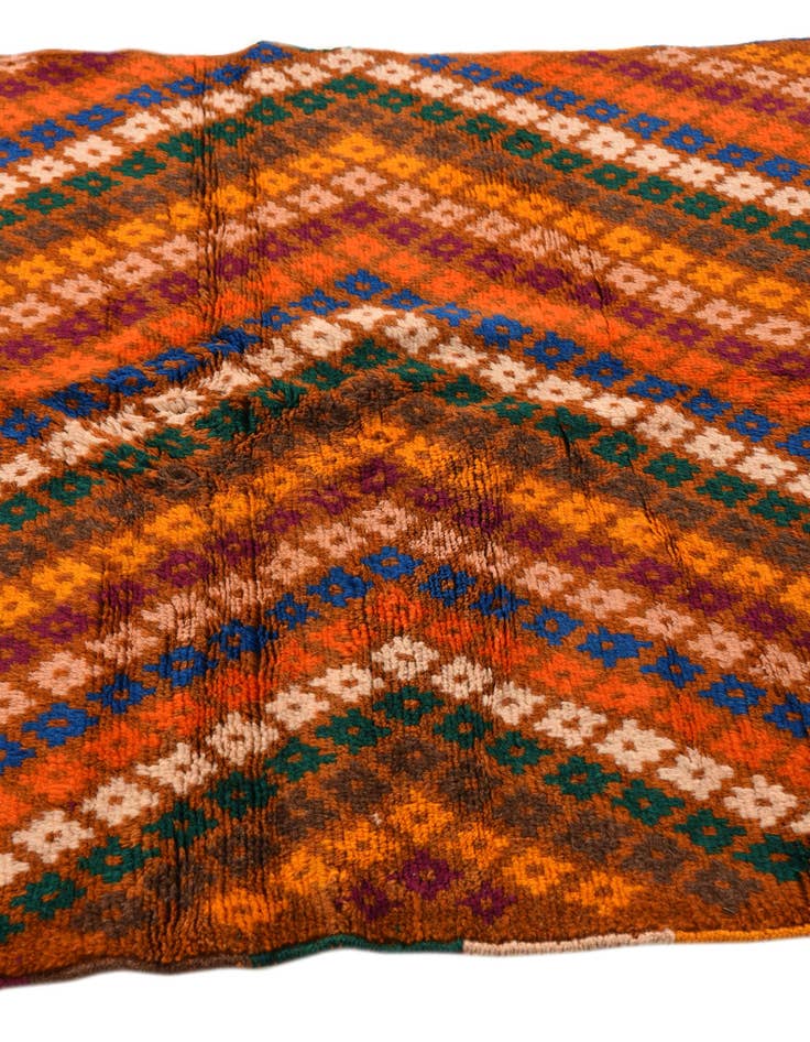 Detail image of  3' 9 x 6'  Hand Knotted Balouch Wool Rug