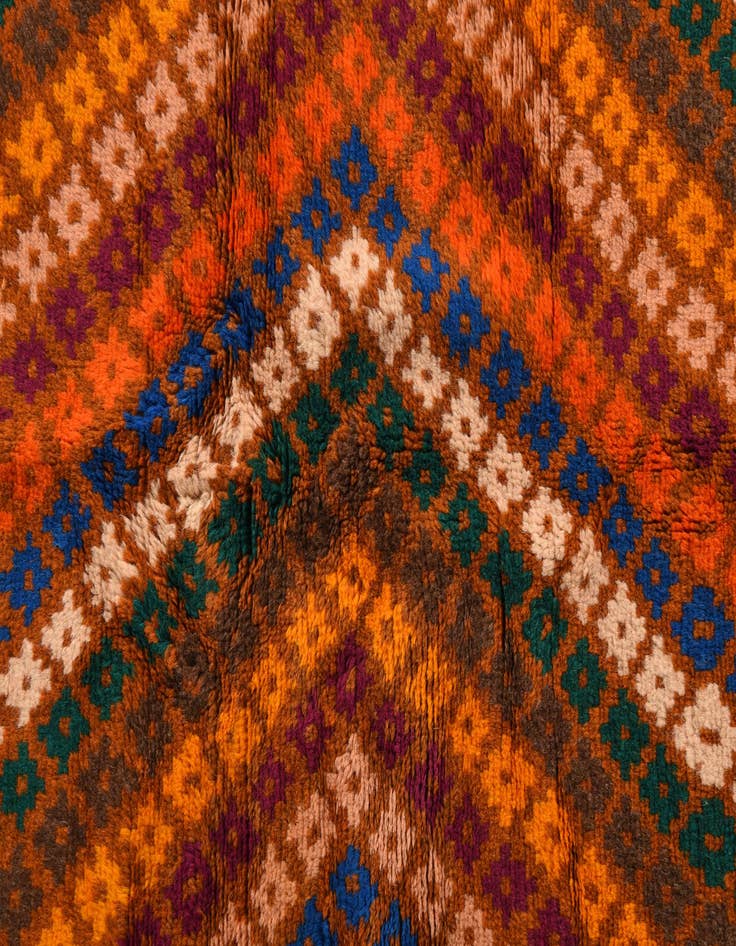 Detail image of  3' 9 x 6'  Hand Knotted Balouch Wool Rug