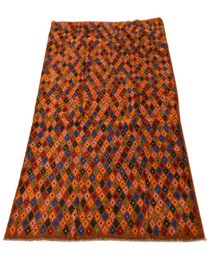 Detail image of  3' 9 x 5' 8  Hand Knotted Balouch Wool Rug