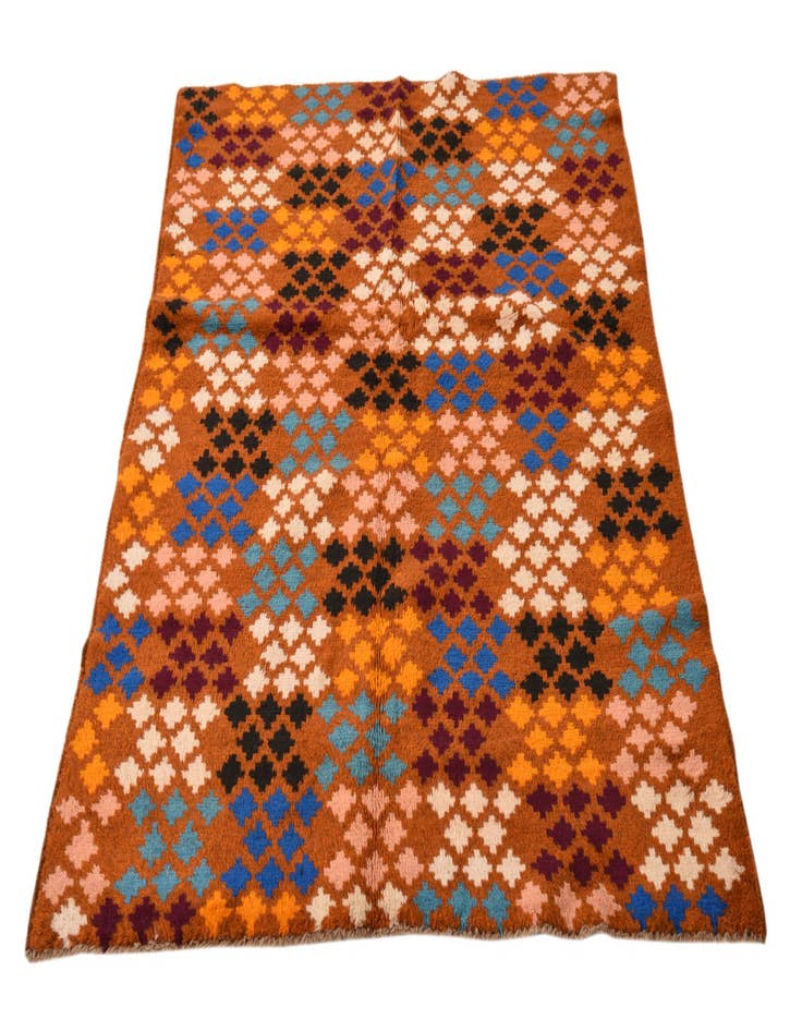 Detail image of  3' 9 x 5' 9  Hand Knotted Balouch Wool Rug