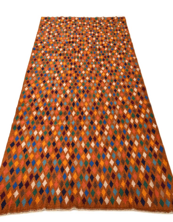 Detail image of  6' 9 x 10'  Hand Knotted Balouch Wool Rug