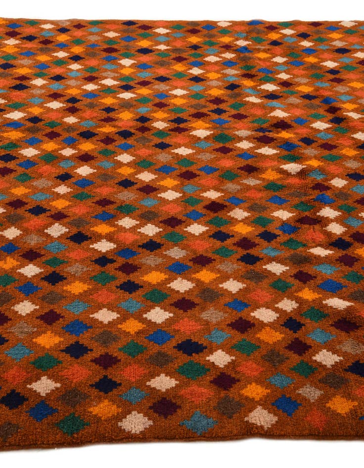 Detail image of  6' 9 x 10'  Hand Knotted Balouch Wool Rug