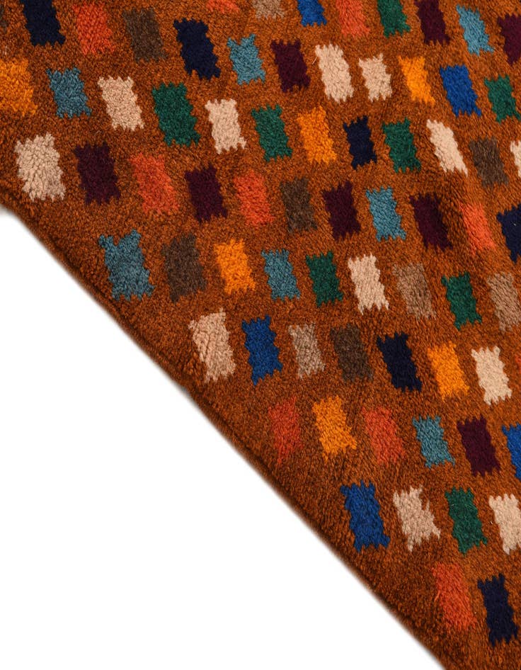 Detail image of  6' 9 x 10'  Hand Knotted Balouch Wool Rug