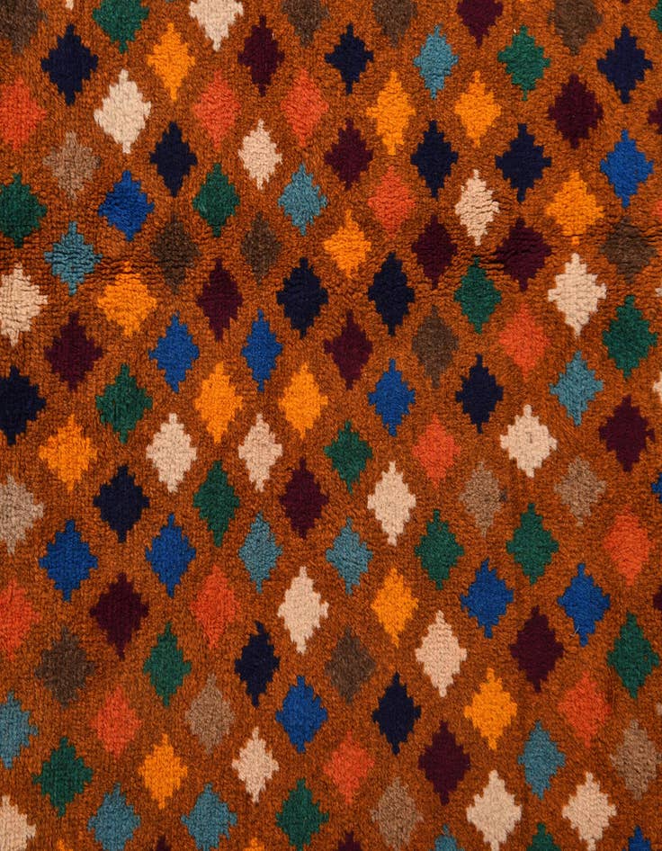 Detail image of  6' 9 x 10'  Hand Knotted Balouch Wool Rug