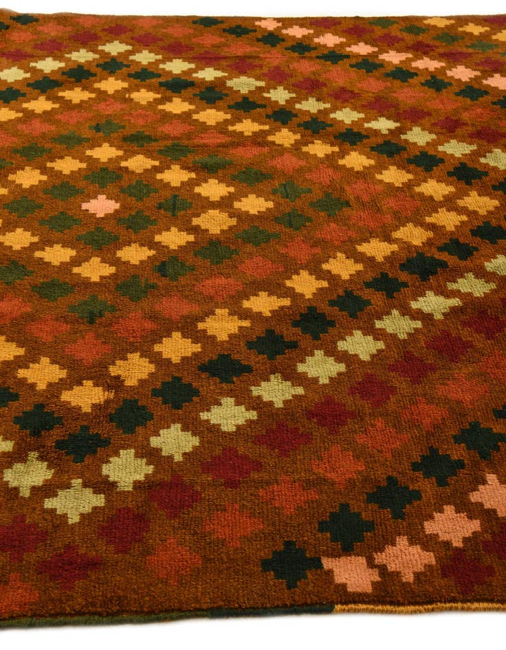 Detail image of  6' 6 x 8' 4  Hand Knotted Balouch Wool Rug