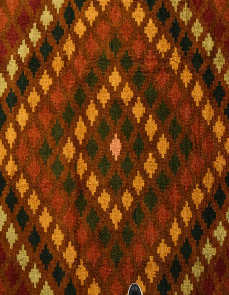 Detail image of  6' 6 x 8' 4  Hand Knotted Balouch Wool Rug