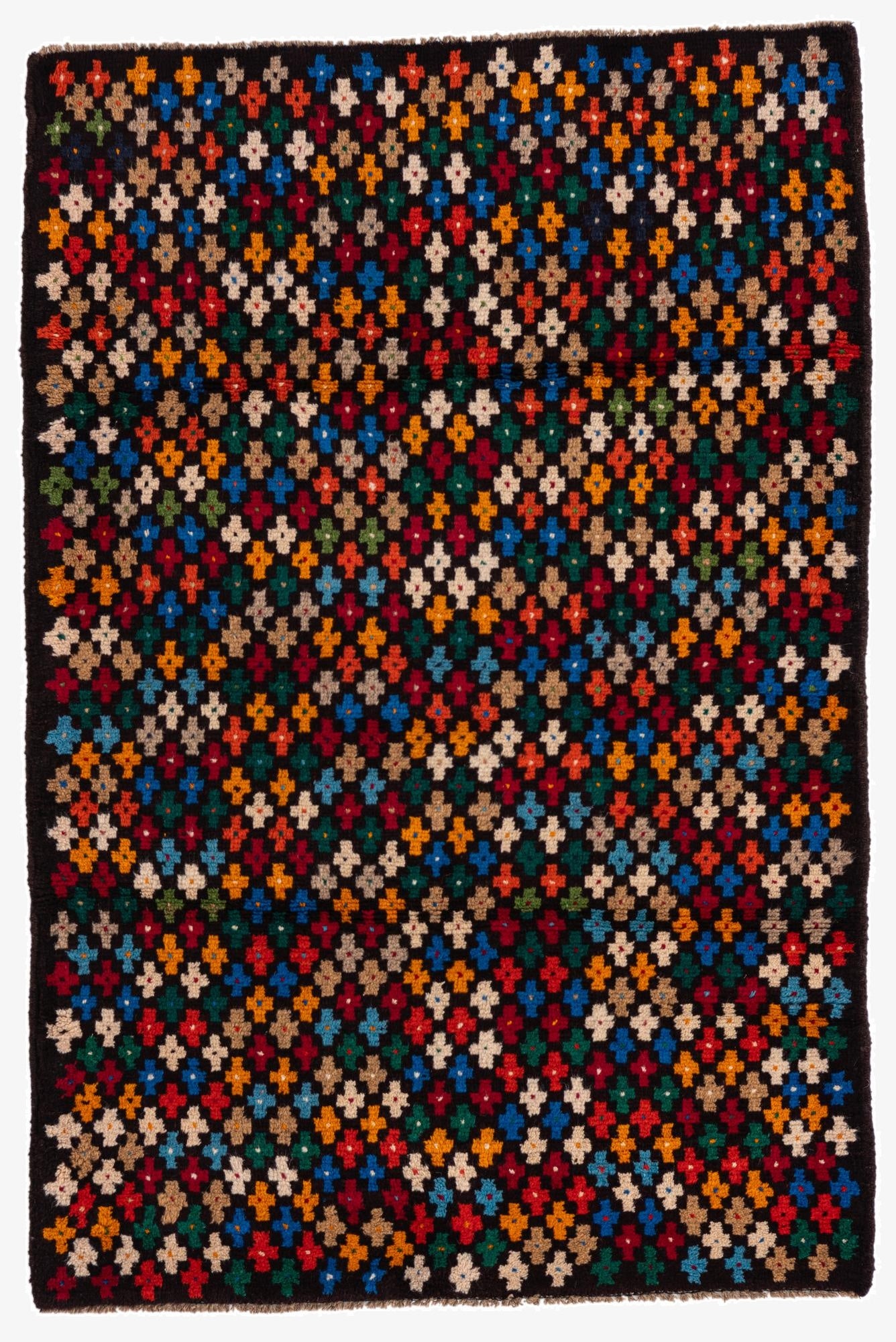  3' x 4' 6  Hand Knotted Balouch Wool Rug