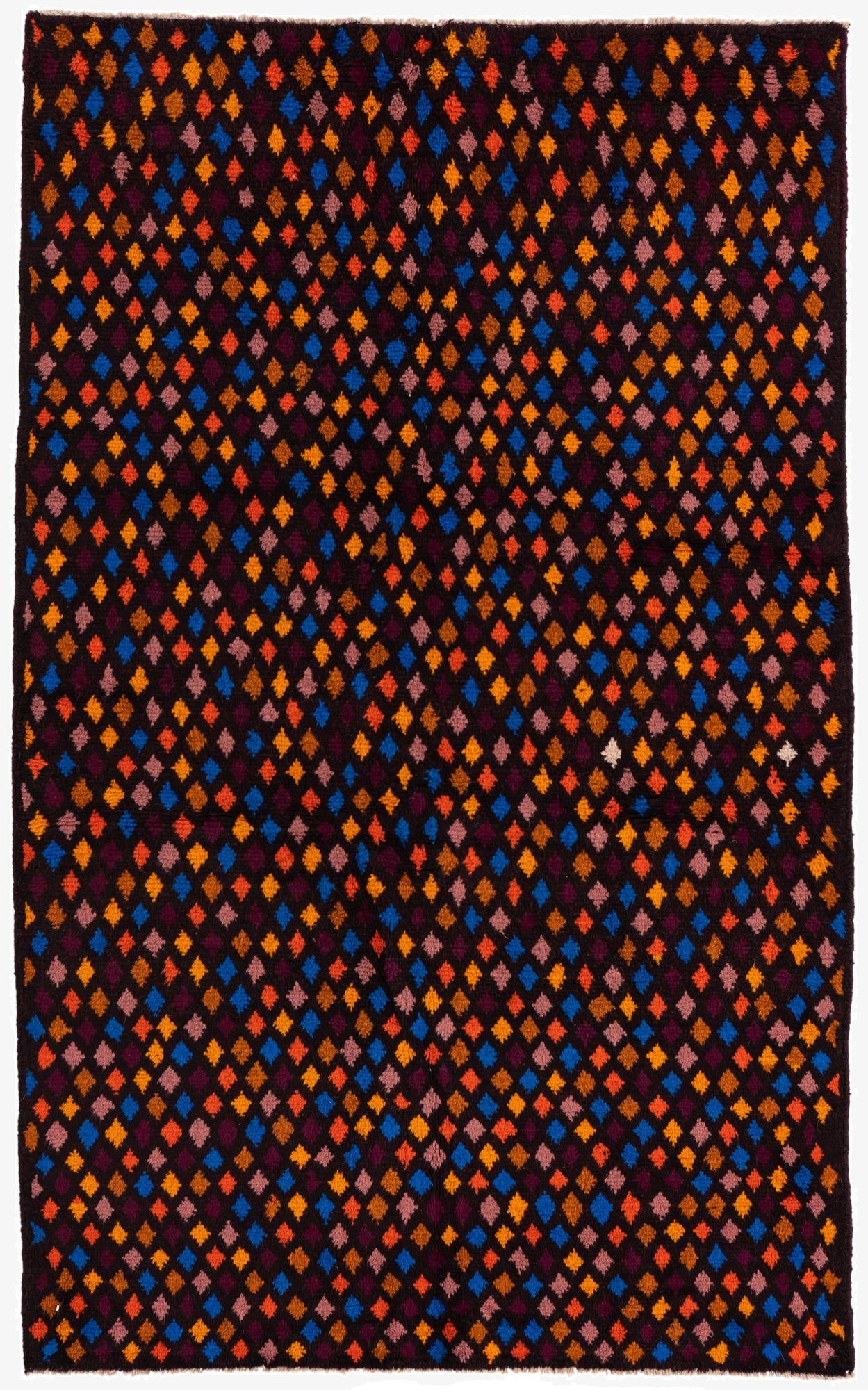  3' 10 x 6' 2  Hand Knotted Balouch Wool Rug