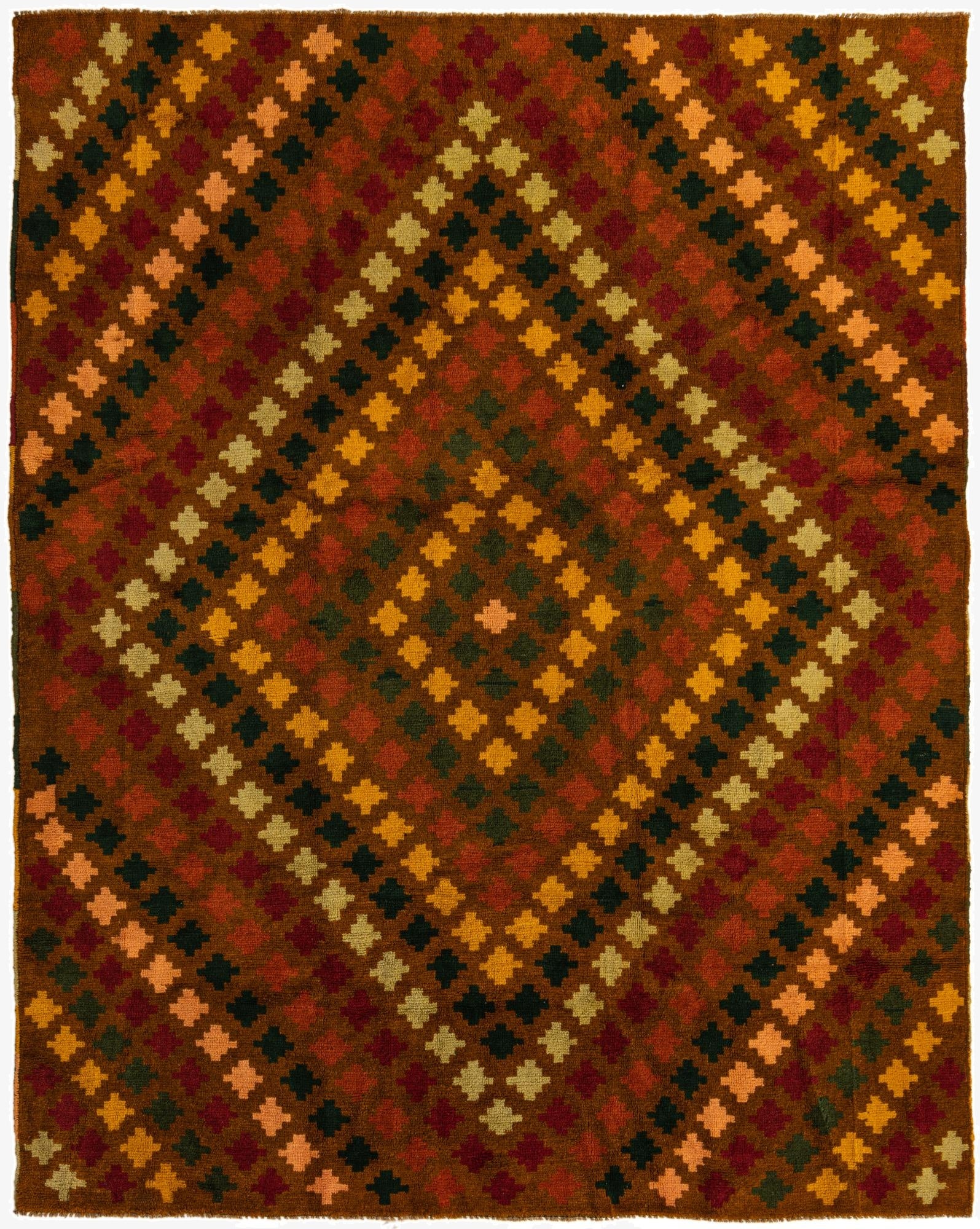  6' 6 x 8' 4  Hand Knotted Balouch Wool Rug