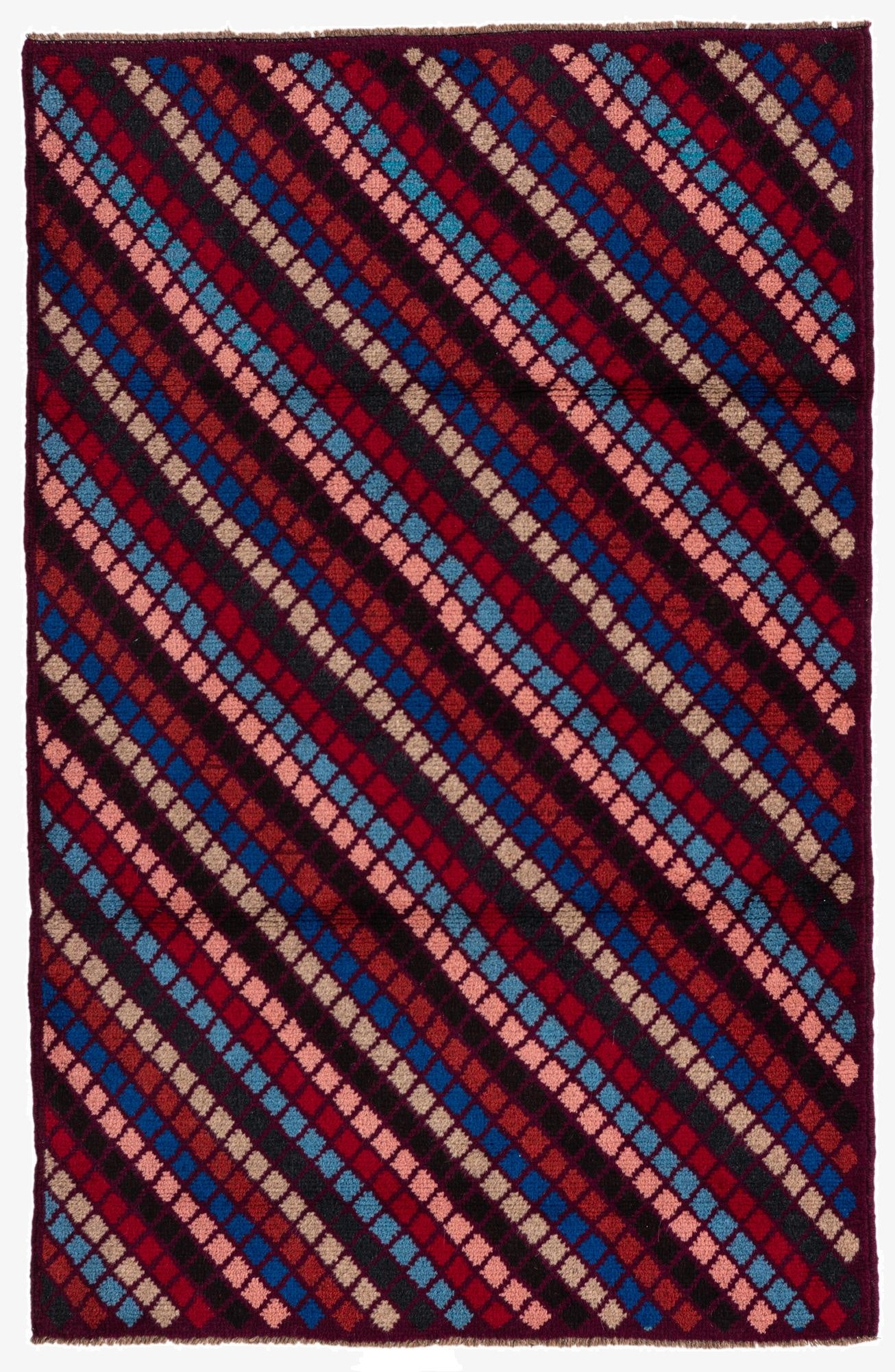  3' x 4' 7  Hand Knotted Balouch Wool Rug