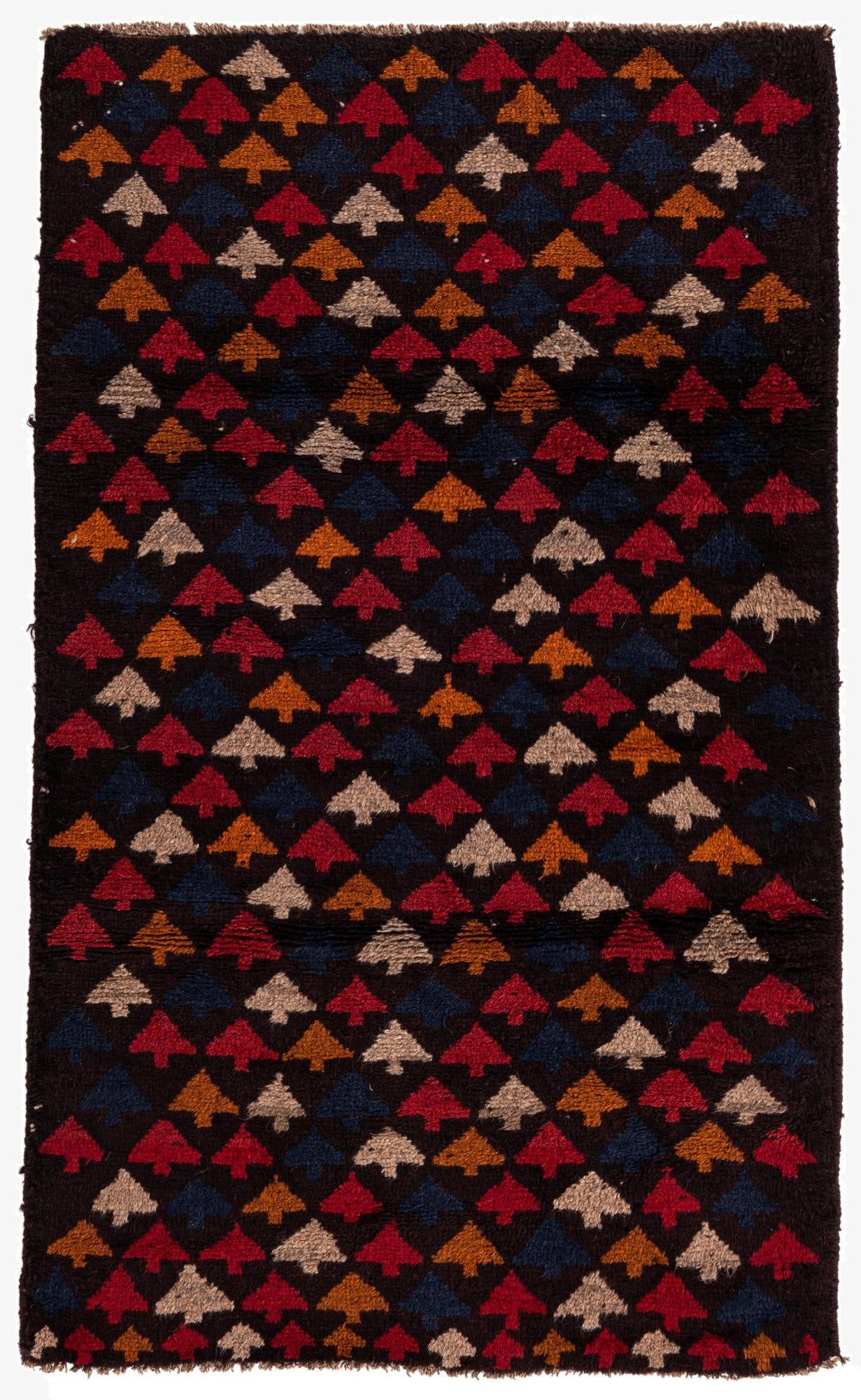  2' 9 x 4' 7  Hand Knotted Balouch Persian Wool Rug