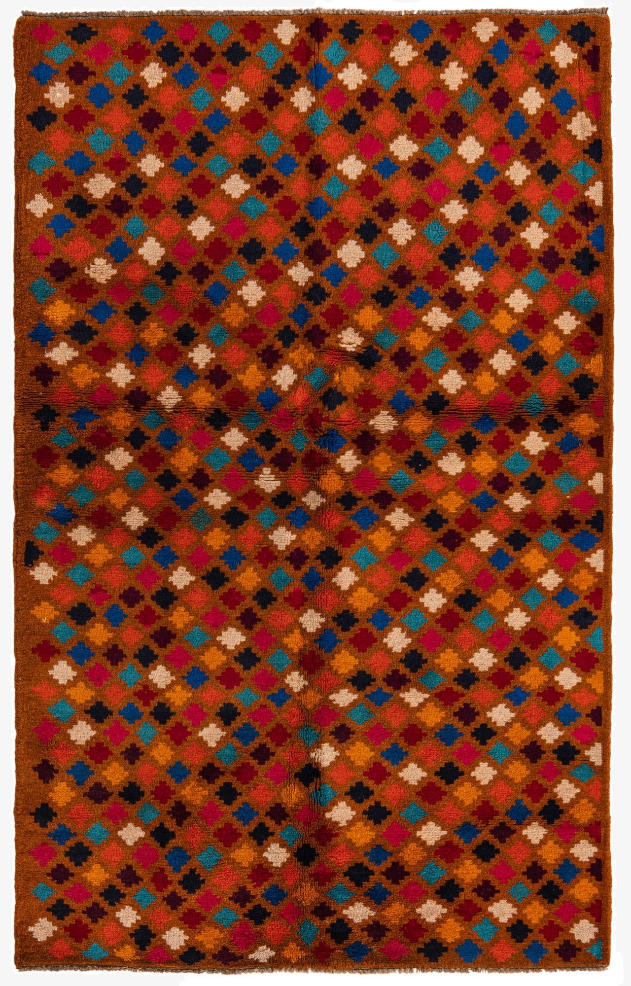  3' 9 x 6'  Hand Knotted Balouch Wool Rug