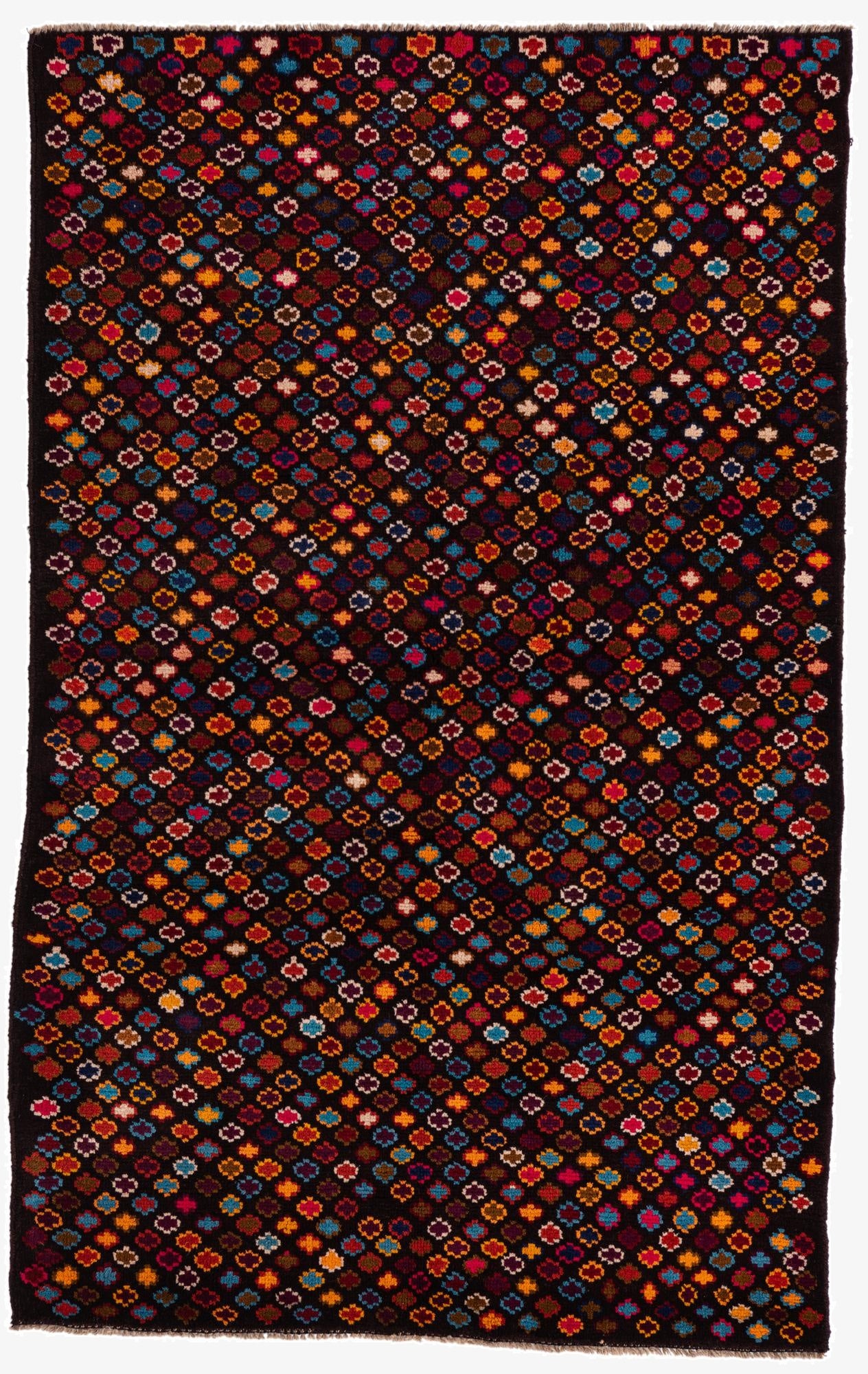  3' 9 x 6'  Hand Knotted Balouch Wool Rug