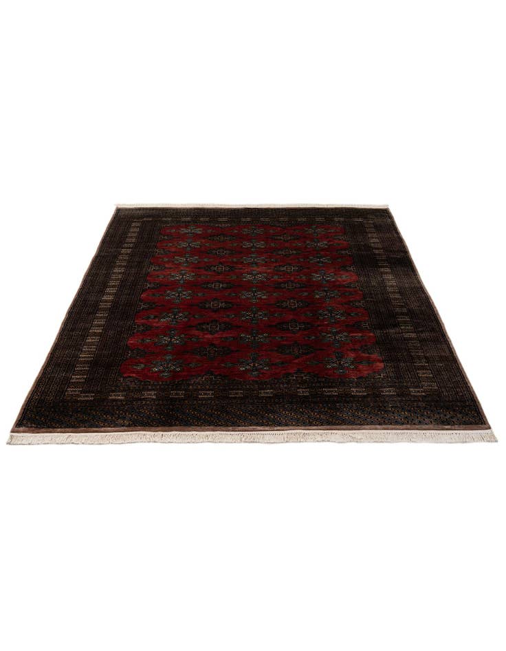 Detail image of  7' 5 x 10'  Hand Knotted Bokhara Oriental Wool Rug