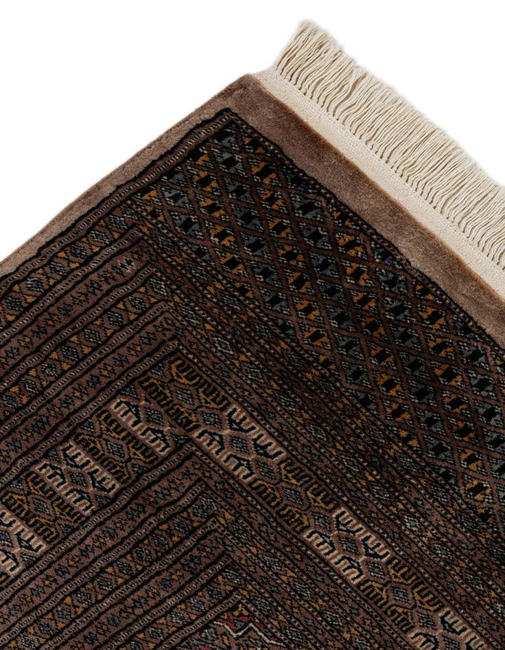 Detail image of  7' 5 x 10'  Hand Knotted Bokhara Oriental Wool Rug